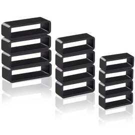 OWMOSYX 12 PCS Watch Band Holder Loop, Watch Fastener Rings, Silicone Rubber Bands Keeper, Replacement Watch Strap Band for Smart Sport Watches Parts (4x18mm + 4x20mm + 4x22mm)