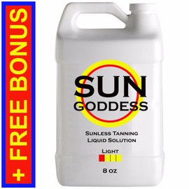 SUN GODDESS - LIGHT - 8 oz - Spray Tan Solution Sunless Tanning Self Tanner