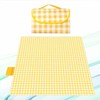 Large Waterproof Foldable Picnic Mat for Camping Picnic Mat Yellow 200x200CM 2ea