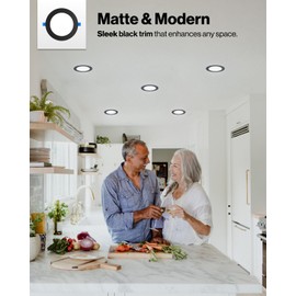 Sunco 12 Pack 6 Inch Ultra Thin LED Recessed Ceiling Lights Slim, Selectable CCT 2700K/3000K/3500K/4000K/5000K, Dimmable 14W, Wafer Thin, Canless with Junction Box, Black