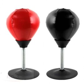 Hoi Mini Desktop Punching Ball for Stress Relief Red Desktop Punching Ball