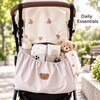 Stroller Hanging Storage Bag, Lightweight Reusable Organizer for Baby Essentials,