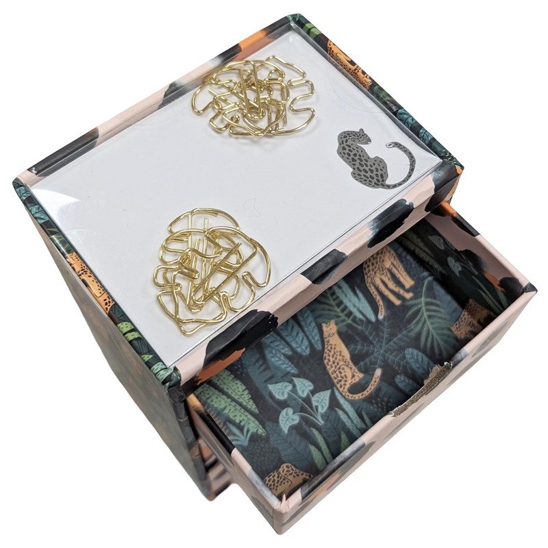 Quickdraw Animal Print Mini Desk Tidy – 3 Drawer Organiser