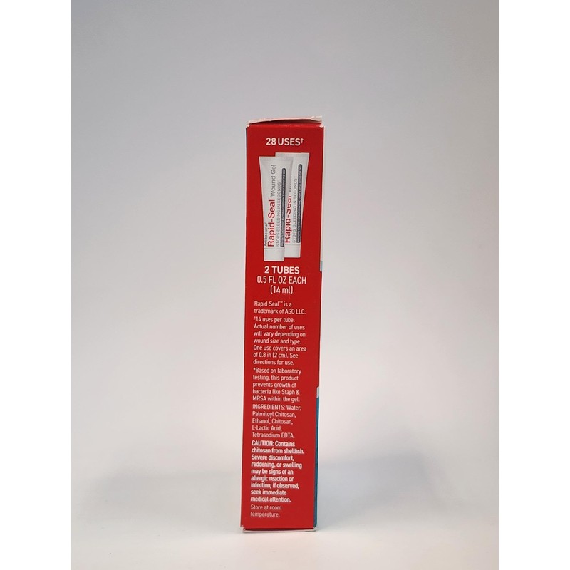 Rapid-Seal Wound Gel (2 Tubes) | Stops Bleeding in Seconds