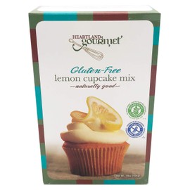 Heartland Gourmet: Gluten Free Lemon Cupcake Mix - Rich and Decadent - Certified Gluten Free Ingredients - All Purpose - Safe for Celiac Diet