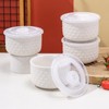 Mosuji 10 oz Set of 4 Oven-Safe Porcelain Ramekins with