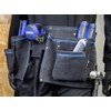 Faithfull 10 Pocket Black Suede Leather Double Tool and Nail