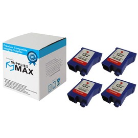 SuppliesMAX Compatible Replacement for Pitney Bowes DM-50/DM-55/K700/K721 Red Postage Meter Inkjet (4/PK) (797-0_4PK)