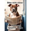 Blechschild Humor Aluminium 20x30cm - auf der Toilette mit Zeitung