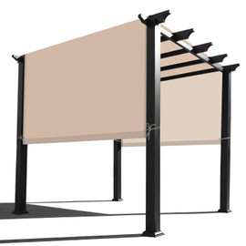 Waterproof Pergola Cover - Replacement Canopy Waterproof for 10x10 & 10x12 FT Pergola (14 FT x 95 in, Beige)