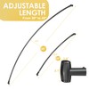 Chrsouly Curved Shower Curtain Rod, Heavy Duty, Adjustable 30-45 inch