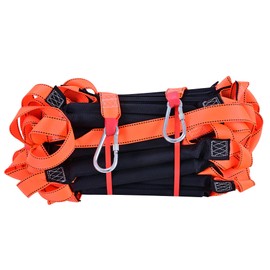 Fire Escape Ladder,49 FT Emergency Portable Safety Ladder,Extension Rope Ladder with 2 Hooks,2-3 Story Homes Reusable Safety Rope Ladder for Window Balcony Tree House