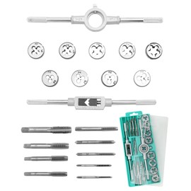 QWORK® 12-Piece Metric Tap and Die Set with Storage Case - HRC 53 Bearing Steel - M6-M12