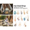 Hair Braid Rings Dreadlocks Ring Shell Hair Ring DIY Hair