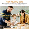 PeacePeo PeacePeo Plastic Jars with Lids, 16 Pcs 32 OZ