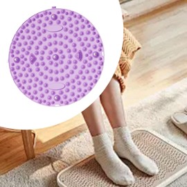 predolo Foot Massager Mat Reflexology Pad Non Slip for Long Sitting Workers Acupressure Mat Massage Pad for Gym Household Living Room, Purple