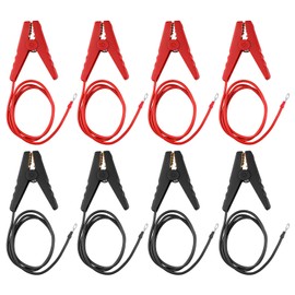 8pcs Electric Fence Wire Connectors, Solar Electrical Fence Charger Kit Electric Fence Wire Connect Electric Fence Clips with Alligator Clip