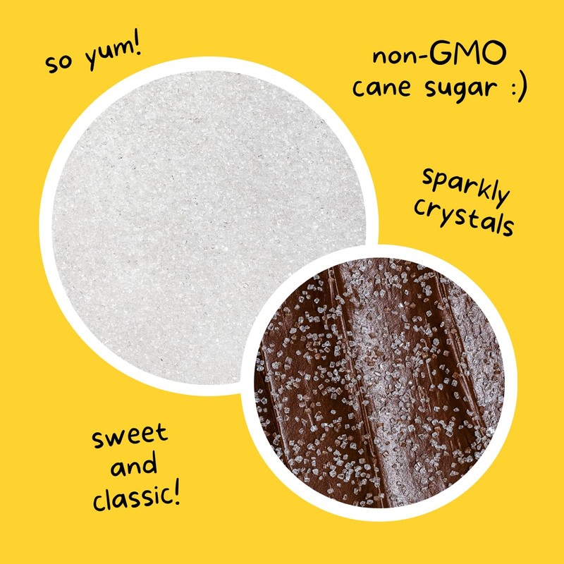 Supernatural Twinkles Decorating Sprinkles, Crystal Clear Sanding Sugar, Non-GMO, Vegan,
