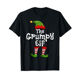 The Grumpy Elf Matching Family Group Christmas Party Pajama T-Shirt