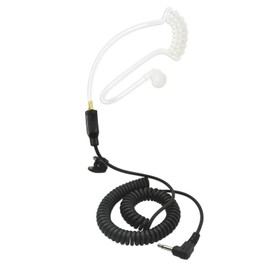 PROMAXPOWER Earphones Sound Tube 3.5 mm 1 Pin Only Hearing Sound Tube with Long Cable Compatible with Speaker Microphones, Transceivers and Similar Devices with a 3.5 mm Socket, Black