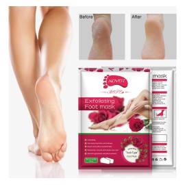 Mascarilla Para Pies Pedicure Foot Peeling Pack Aroma A Rosa