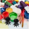 Operitacx 3pcs Reusable Plastic Paint Pouring Funnel Cup Set Multi
