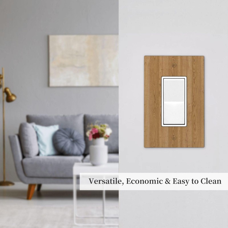Annisrak Decorative Outlet Covers Light Oak Wood Grain 1 Gang