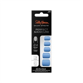 Sally Hansen Salon Effects® Perfect Manicure, Sugar Fix, Press On Nails, Square Shaped, Non-Damaging Adhesive Tabs, File, and Alcohol Pad Included