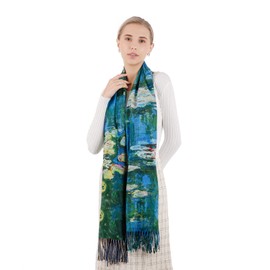 XINYUN Pashmina Shawl Wraps for Women Fashion Monet Scarf Soft Large Cashmere Blanket Scarf Tassel Scarves Warm for Fall Winter