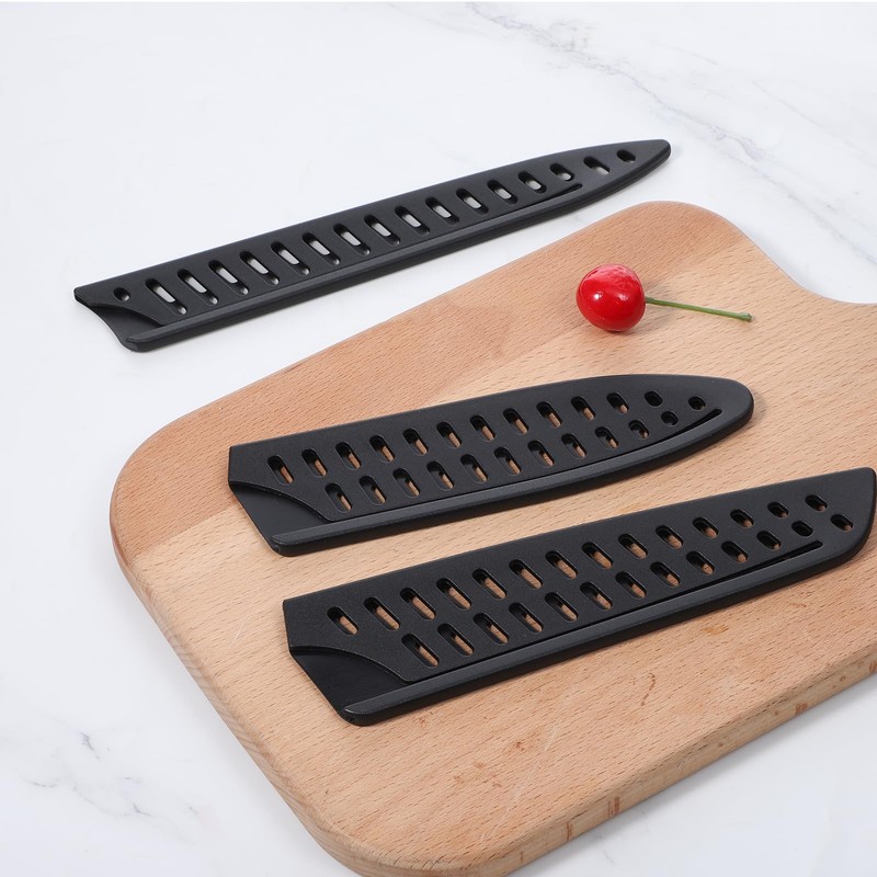 8 Pieces Knife Covers or Sleeves Black Knife Sheath Blade