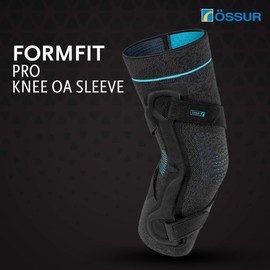 Ossur Formfit Pro Knee OA Sleeve | Early Osteoarthritis, Knee Pain, & Meniscus Degeneration | Unique 3D MotionTech Knit Fabric for Added Comfort | (X-Small - Right Medial, Left Lateral)