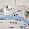 Fusion - Beach Huts - Duvet Cover Set - Double
