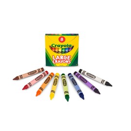 Crayola Crayola Large Crayons - Assorted (8 Count), Giant Crayons for Kids & Toddlers, Ages 2+