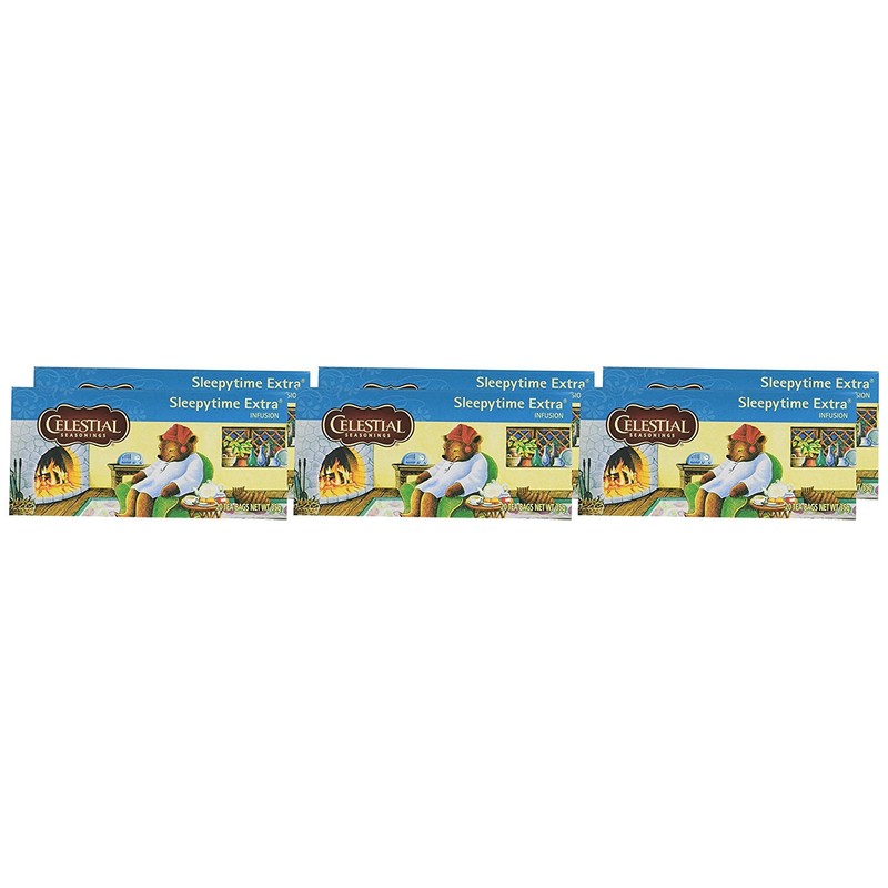 Celestial Seasonings Sleepytime Extra Wellenss 20 Teabags (Pack of 6,