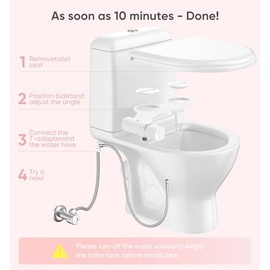 Ultra-Slim Bidet Attachment