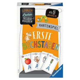 Ravensburger 80659 Learning Laughter DIY: First Letters, Children's Game from 5 Years, Educational Game for 2-4 Players, Card Game