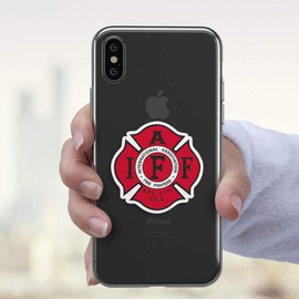 Fire Fighters International Association IAFF Red Sticker for Car Vinyl Decal Window Truck Window Car Bumper Sticker Laptop Decal Motorcycle Helmet (2" х 2" Set of 2)