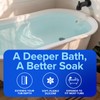 SlipX Solutions Better Soak Adjustable Overflow Drain Cover, Oval, White