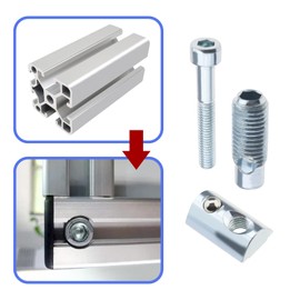 12PCS Automatic Connectors for 4040 Series Aluminum Profiles Groove 8 Carbon Steel Replacement Shape Connectors Sliver