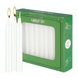 Set of 20 White Spell & Chime – Premium Mini Taper Candles for Rituals, Prayer, Birthdays, Meditation, Altar - 4 Inch Tall, Unscented.