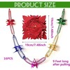 SHUXIA 16 PCS Christmas Foil Garland Festive Hanging Decorations Christmas,Christmas