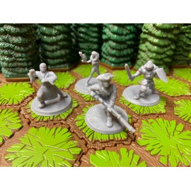 Hasbro Heroscape Sir Hawthorne Master Woo Agent Skahen Samuel Brown (4 Pieces) [Custom]