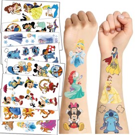 10 Sheets Kids Love Temporary Tattoos 60 pcs Cartoon Characters Birthday Themed Party Supplies Decoration Favors Cartoon Sticker for Kids Boys Home Activity Class Prizes Carnival Holldays Rewards