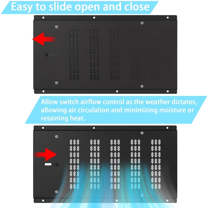 Crawl Space Vent Cover,Foundation Vent Cover with Damper and Screen
