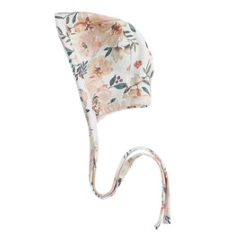 Copper Pearl Baby Bonnets: Ultra-Soft, Comfy to Wear, Tie-On Infant Sun Hat for Protection Against UV Rays, Trendy Coordinating Designs Swaddles, 0-3 Months - Autumn