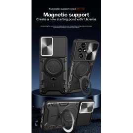 USDILU JS Funda para Honor 200 Pro 5G Case Uso Rudo Protector cámara Soporte Grado Militar Antigolpes rígido Acrílico Carcasa Cover