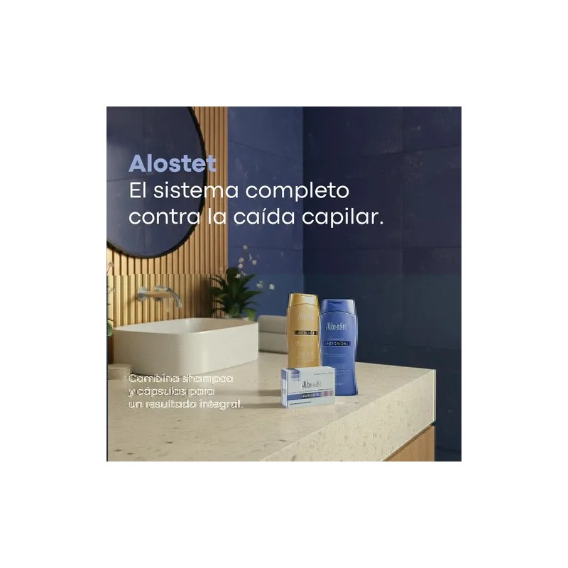Biotina Alostet Suplemento Anticaída Crecimiento del Cabello