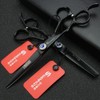 6 Inch Professional Left Hand Hair Scissors Dress Exquisite Patterned Hair
