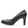 Clarks Women's Adriel Viola Dress Pump, Black Leather, 8.5 M