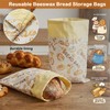 Beeswax Bread Bags for Homemade Bread, Drawstring Sourdough Storage Bags